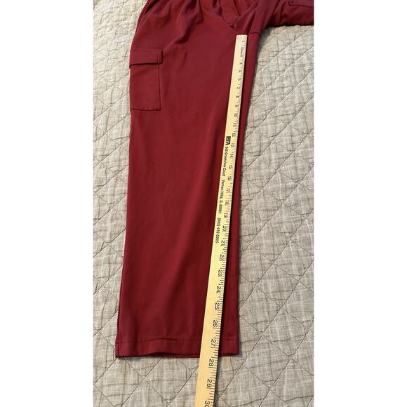 Mondetta Performance Luxury Cargo Jogger Pants Red Women’s Large Elastic Waist - Picture 2 of 9